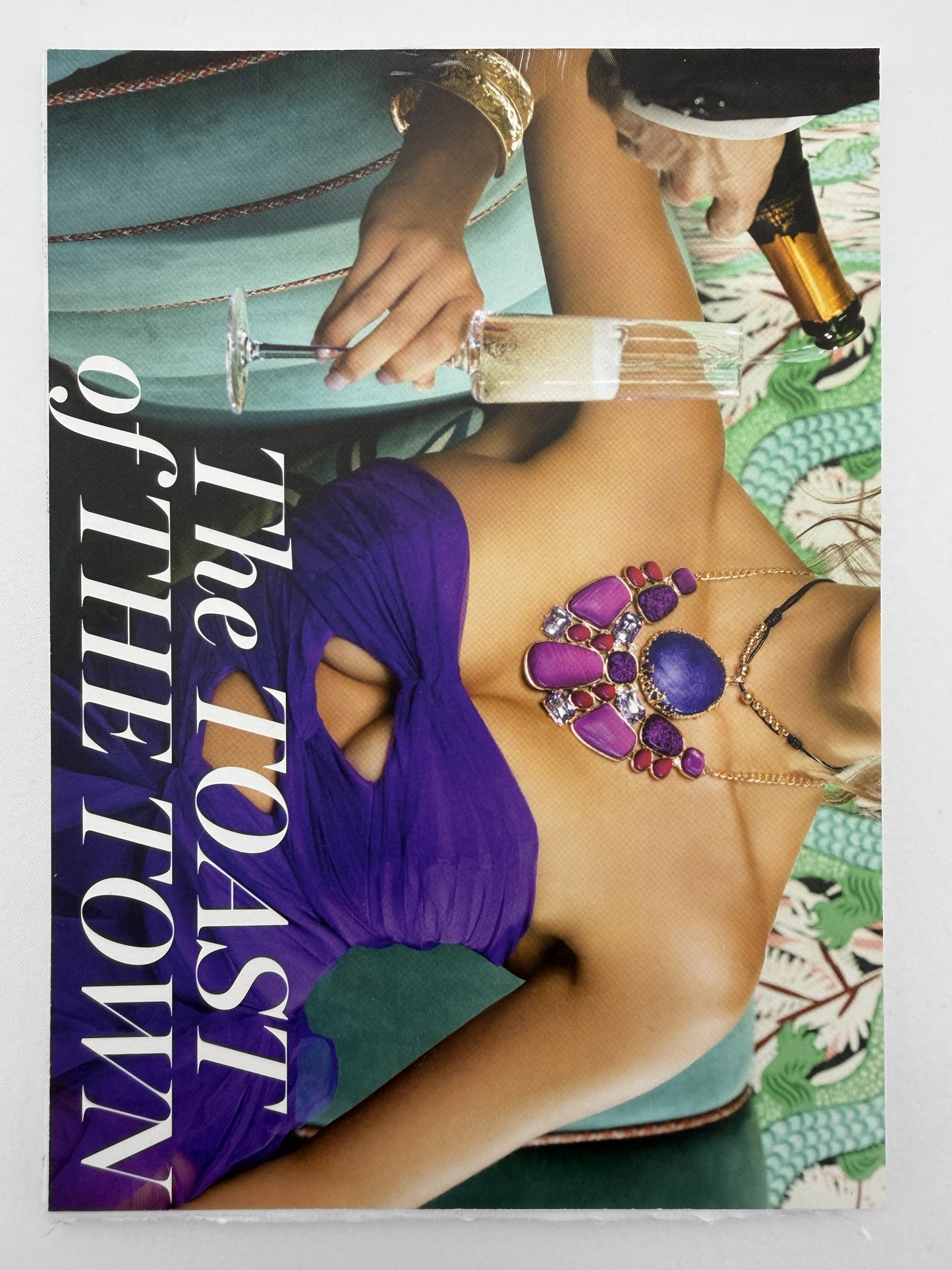 Champagne Violet – One-of-a-Kind Repurposed Notepad – 7 × 5 Landscape