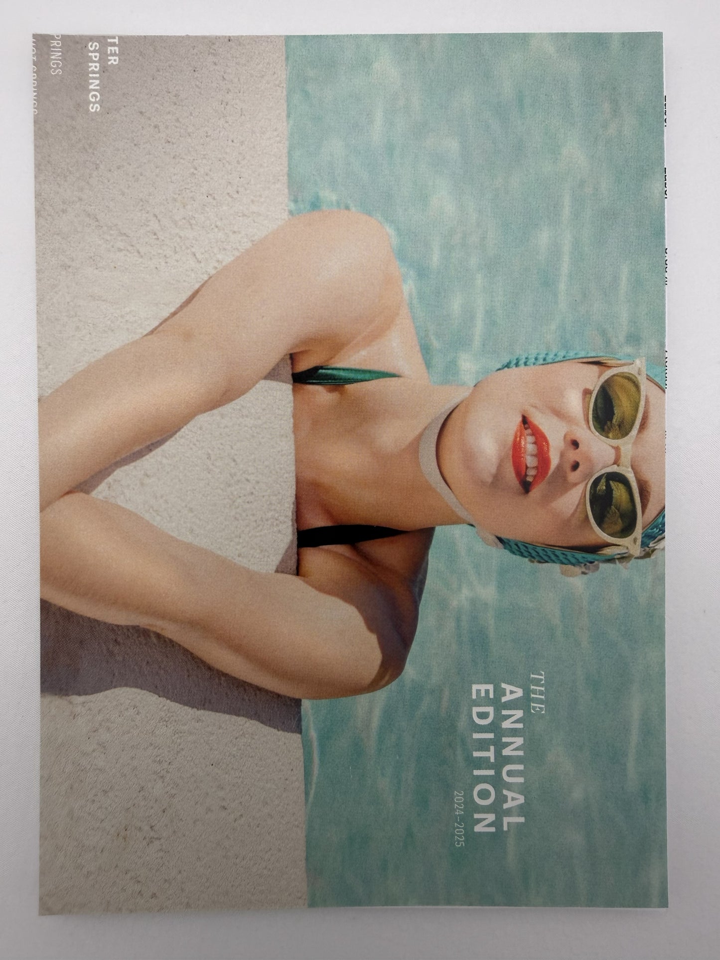 Poolside Escape – One-of-a-Kind Repurposed Notepad – 7 × 5 Landscape