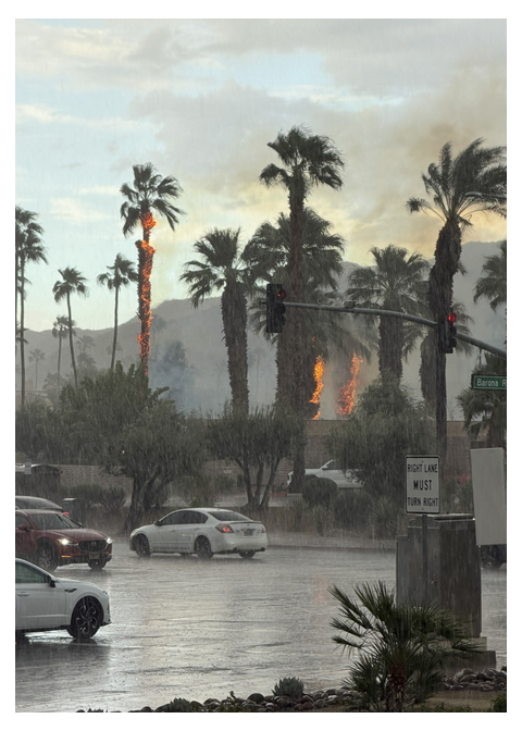 Rain and Fire – Photo Cover Notepad – 5 × 7